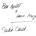 Julia Child autograph