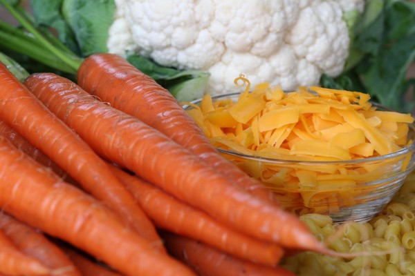 macaroni - extreme closeup ingredients