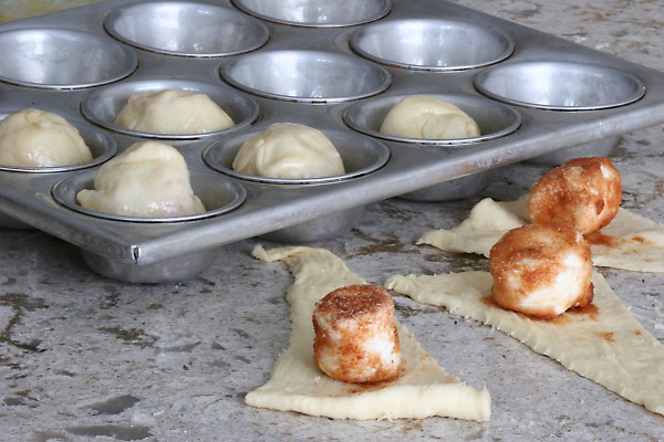 marshmallow puffs - ready to bake