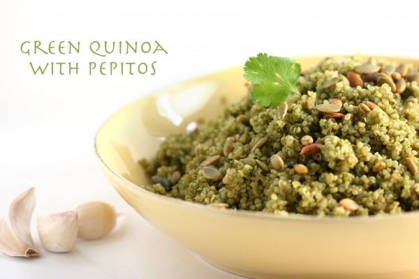Green Quinoa with Pepitos