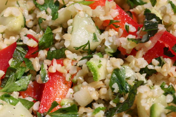 bulgur salad with edamame