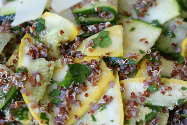 summer squash & red quinoa salad - extreme