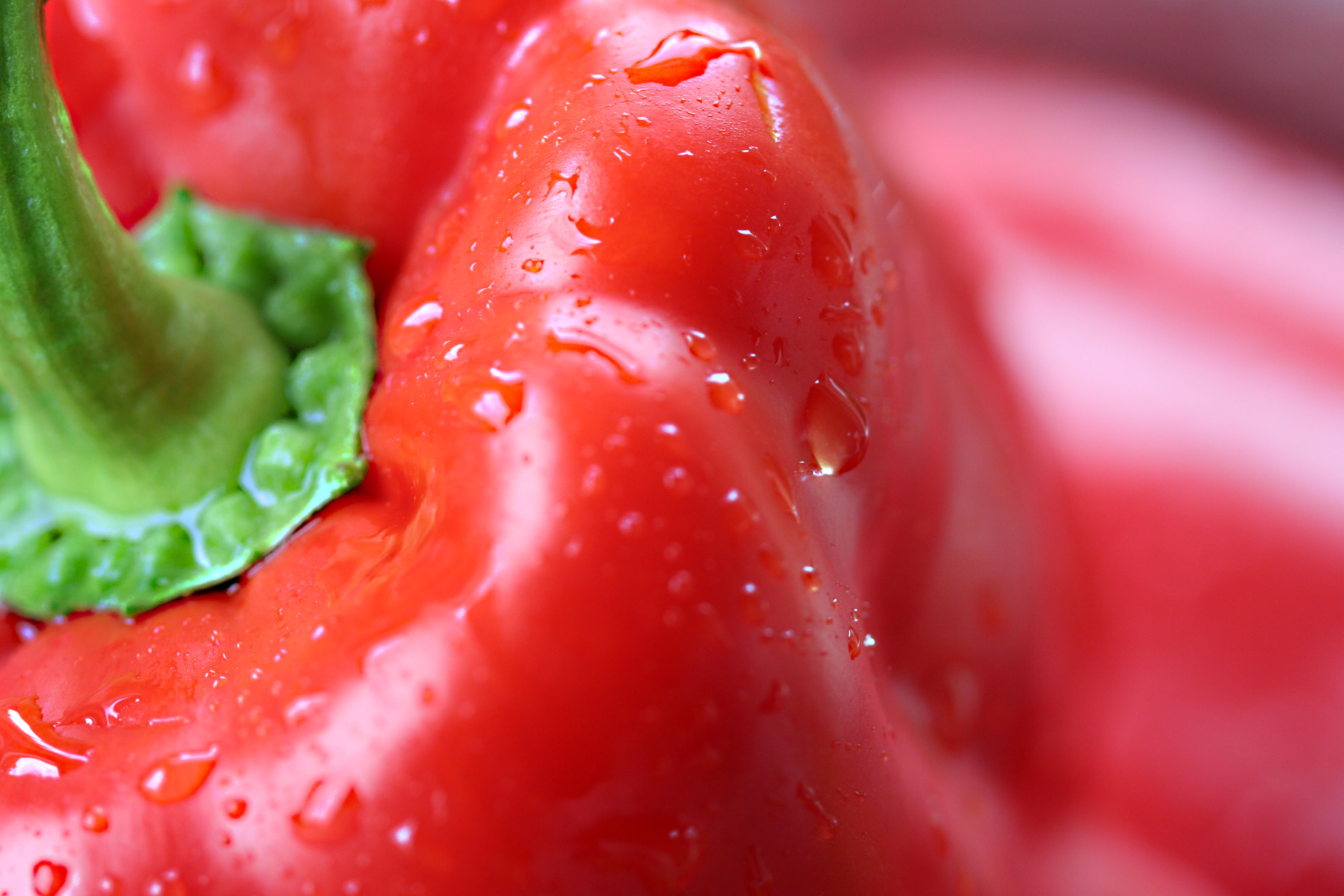 red pepper soup - closeup