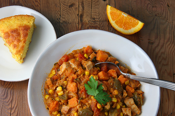 barbecued chicken stew