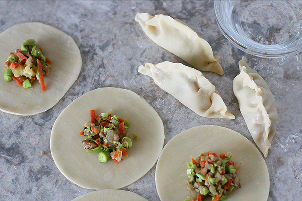 vegetable pot stickers