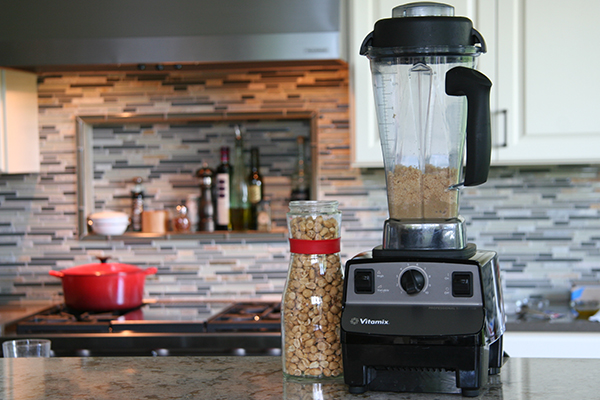 peanut butter in blender