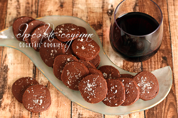 chocolate cayenne cocktail cookies