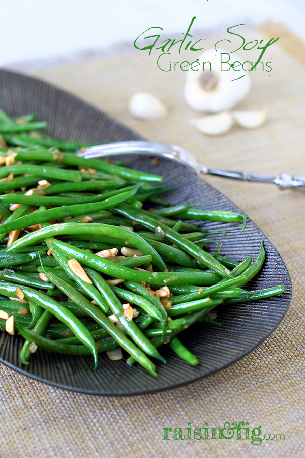 garlic soy green beans