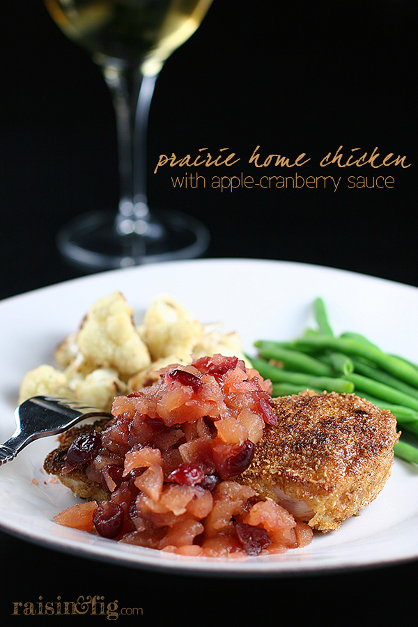 prairie home chicken apple cranberry sauce