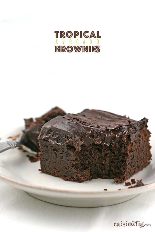 Tropical Avocado Brownies