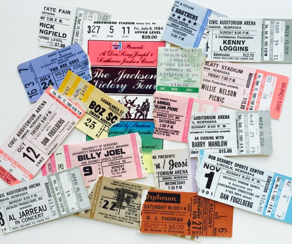 Ticket stubs