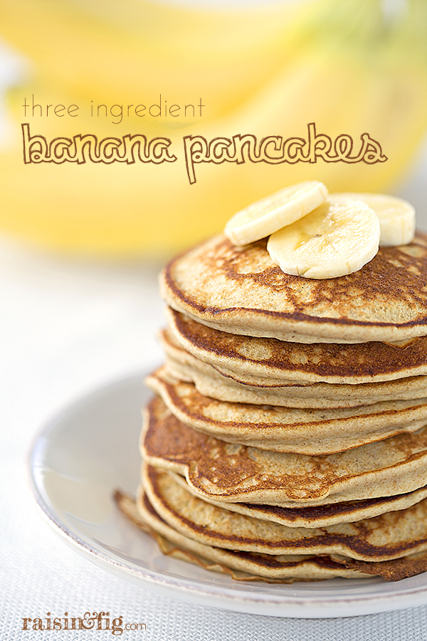 three ingredient banana pancakes