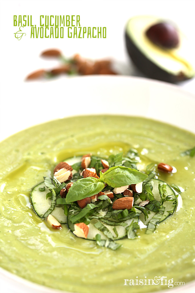 basil cucumber avocado gazpacho